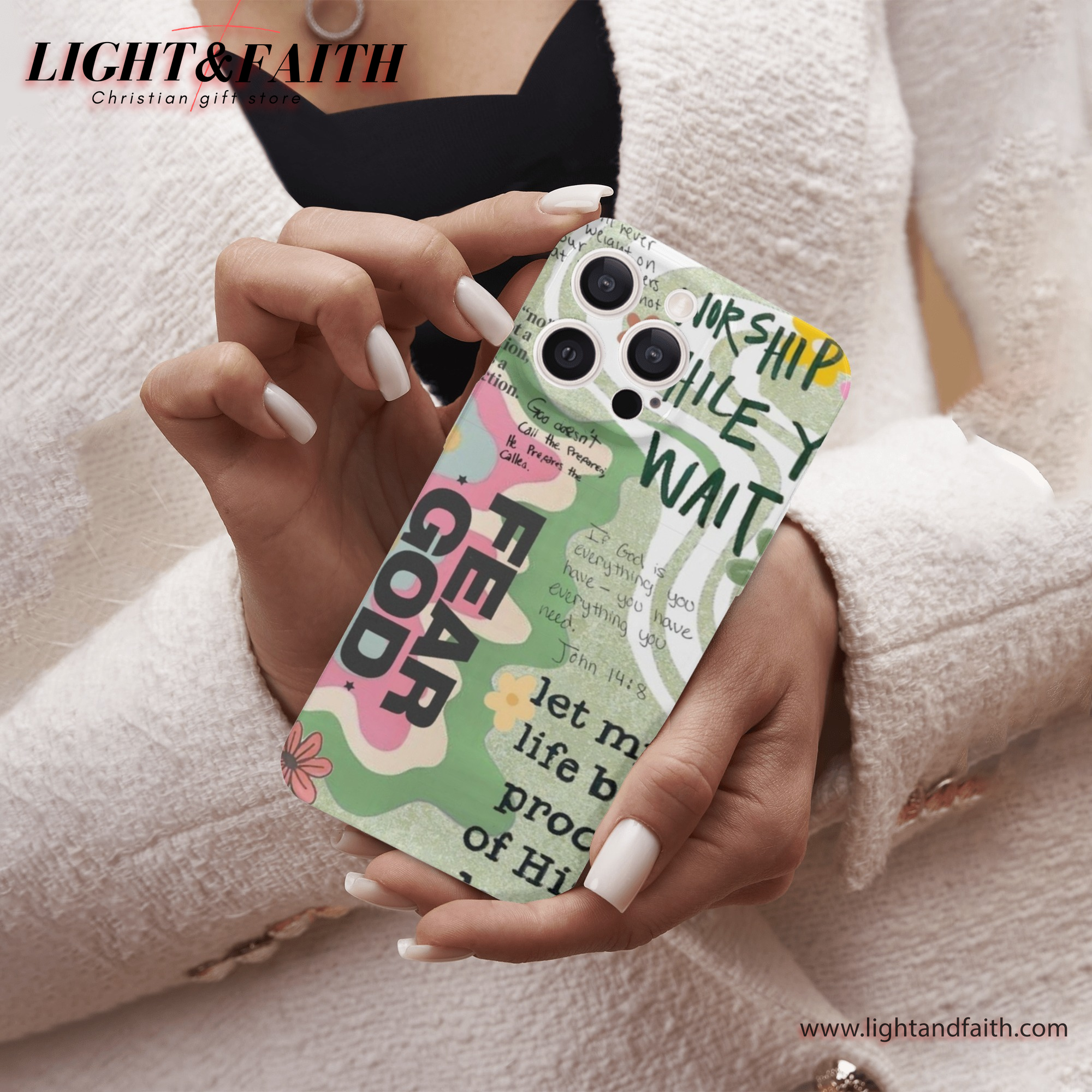 Fear God Phone Case, Christian Phone Case, Bible Verse Phone Case, Religious Gift, PCLAF02